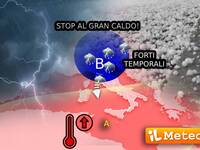 Meteo: imminente break di Temporali, caldo...