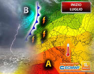 Meteo: Luglio, tante sorprese in avvio, ecco com'è cambiata la previsione