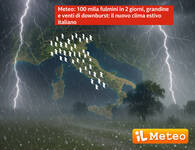 Meteo, 100 mila fulmini in 2 giorni: il...