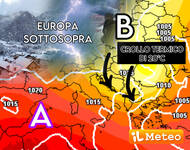 Meteo: Europa sottosopra, crollo termico di 20°C...