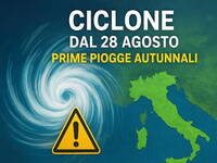 Meteo, Ciclone imminente dal 28 agosto: ecco dove...