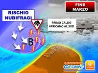 Meteo: Fine Marzo, possibili scenari estremi, le...