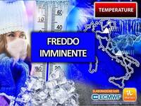 Meteo: Freddo imminente, temperature in crollo di almeno 10°C; gli aggiornamenti